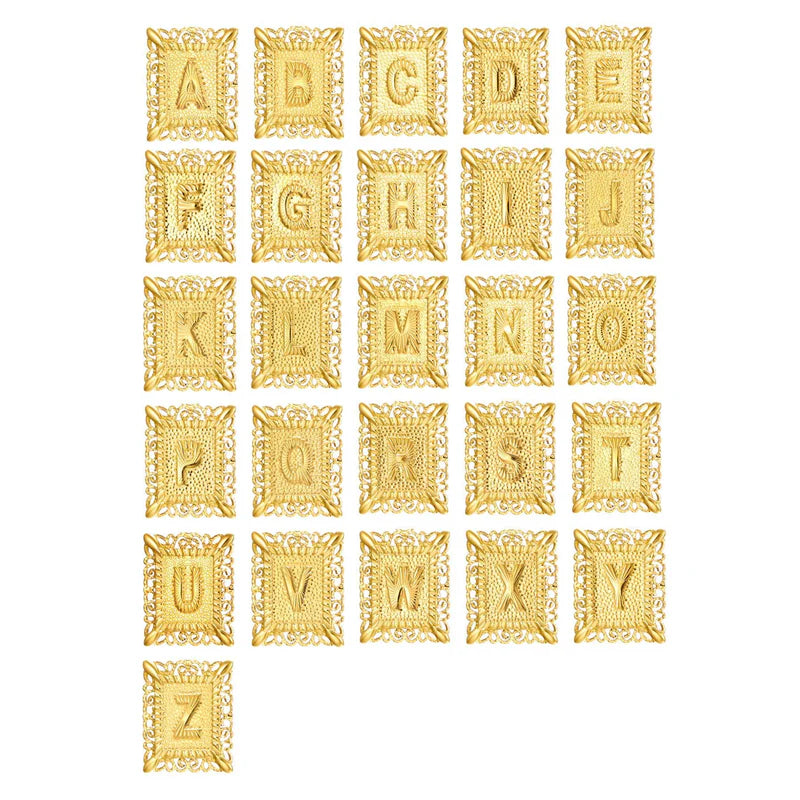 Set collana con croce e iniziali | Oro