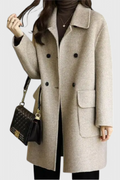Camille | Cappotto Classico in Lana con Doppiopetto