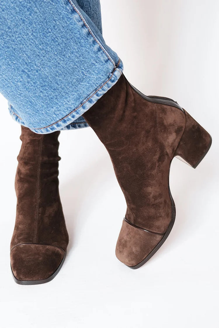 Eulalia™ | Stivaletto con Tacco Largo e Punta Quadrata