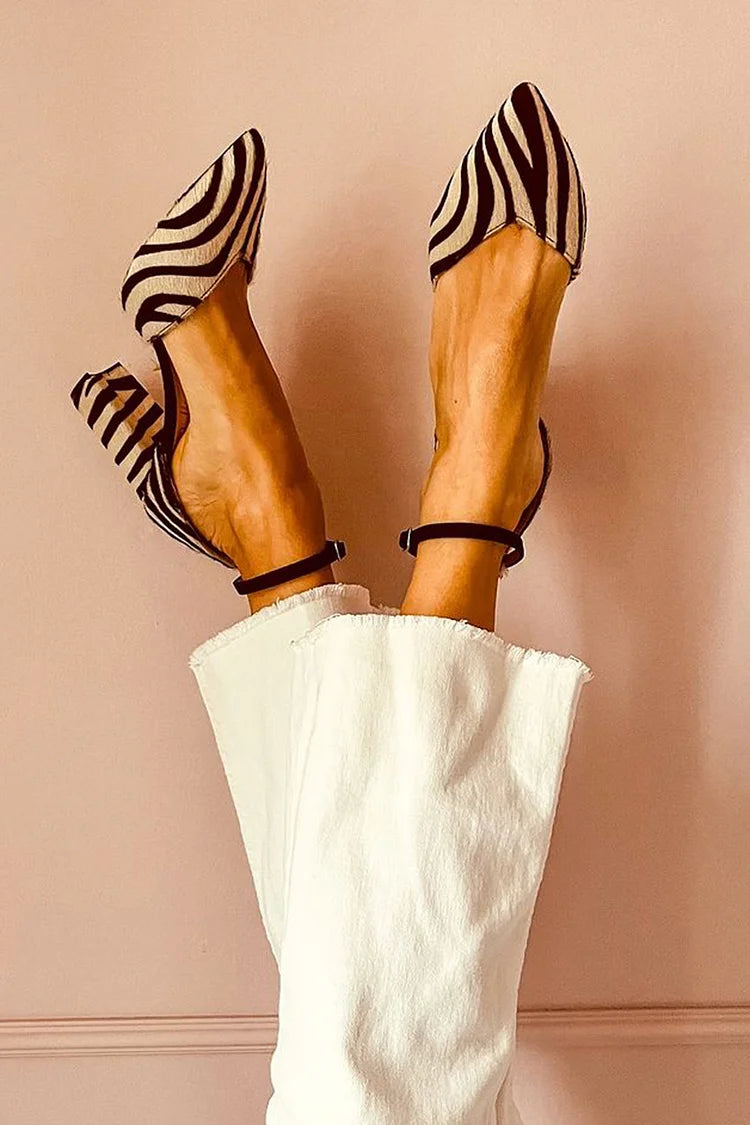 Keren™ | Scarpe con Tacco a Spillo Zebrato