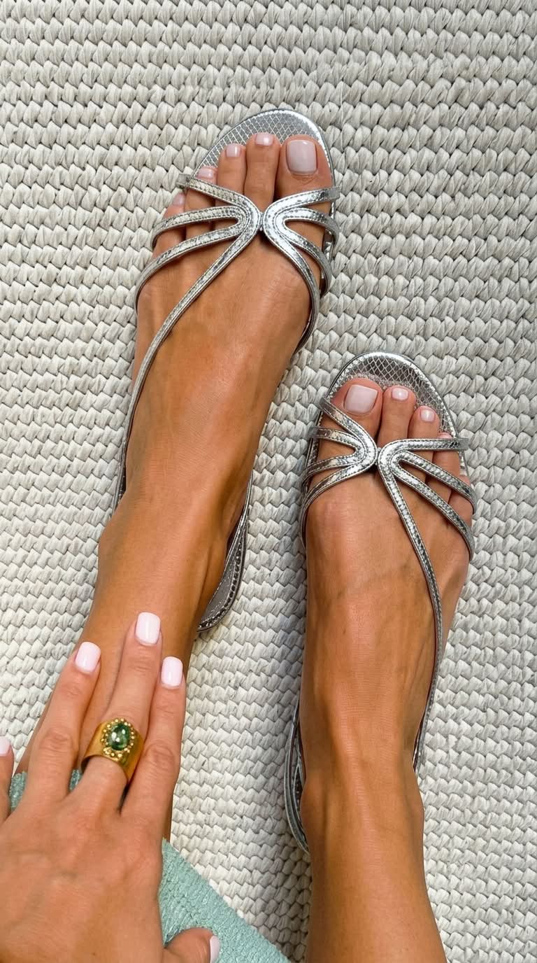 Sandra - Sandali Dorati di Eleganza Estiva