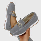 Sinforosa™ | Mocassino Sportivo con Fibbia Dorata