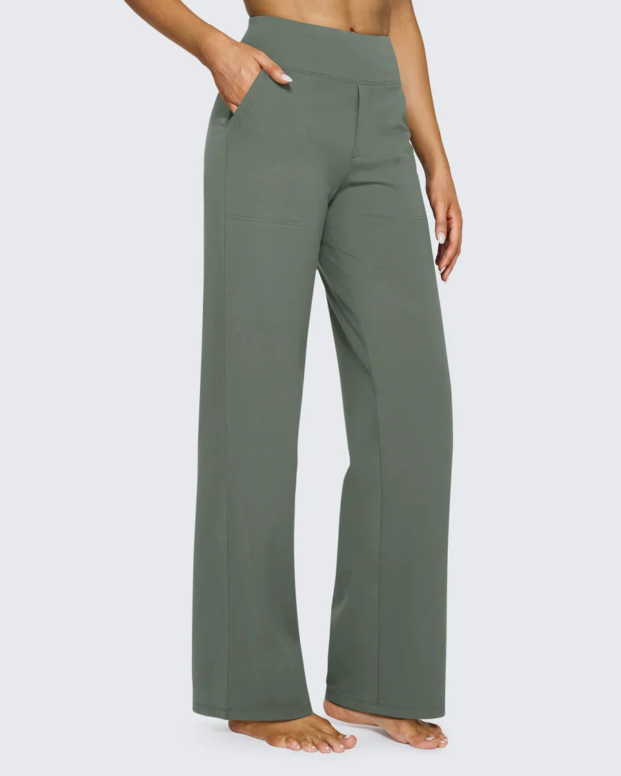 Carla™ | Pantaloni Eleganti a Vita Alta e Gamba Larga