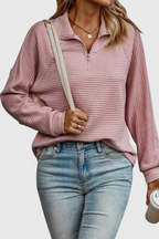 Helene | Maglione con Scollo a V, Zip e Maniche Lunghe