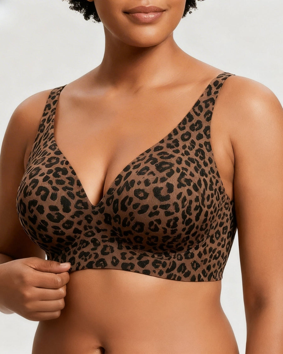 Reggiseno Senza Ferretto Contenitivo Shapeher Stampa Animalier