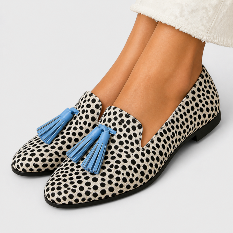 Nieves™ | Mocassino con Nappe e Stampa a Pois