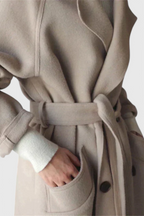 Clara™  | Cappotto Lungo in Misto Lana