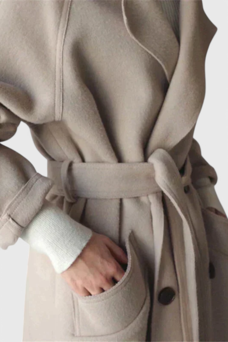 Clara™  | Cappotto Lungo in Misto Lana