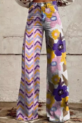 Isadora - Pantaloni Ampi con Stampa Floreale