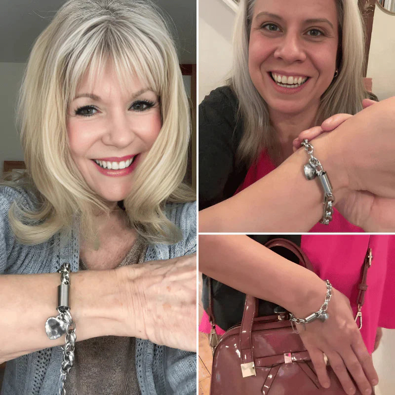 Bracciale grosso con cuori | Dorato