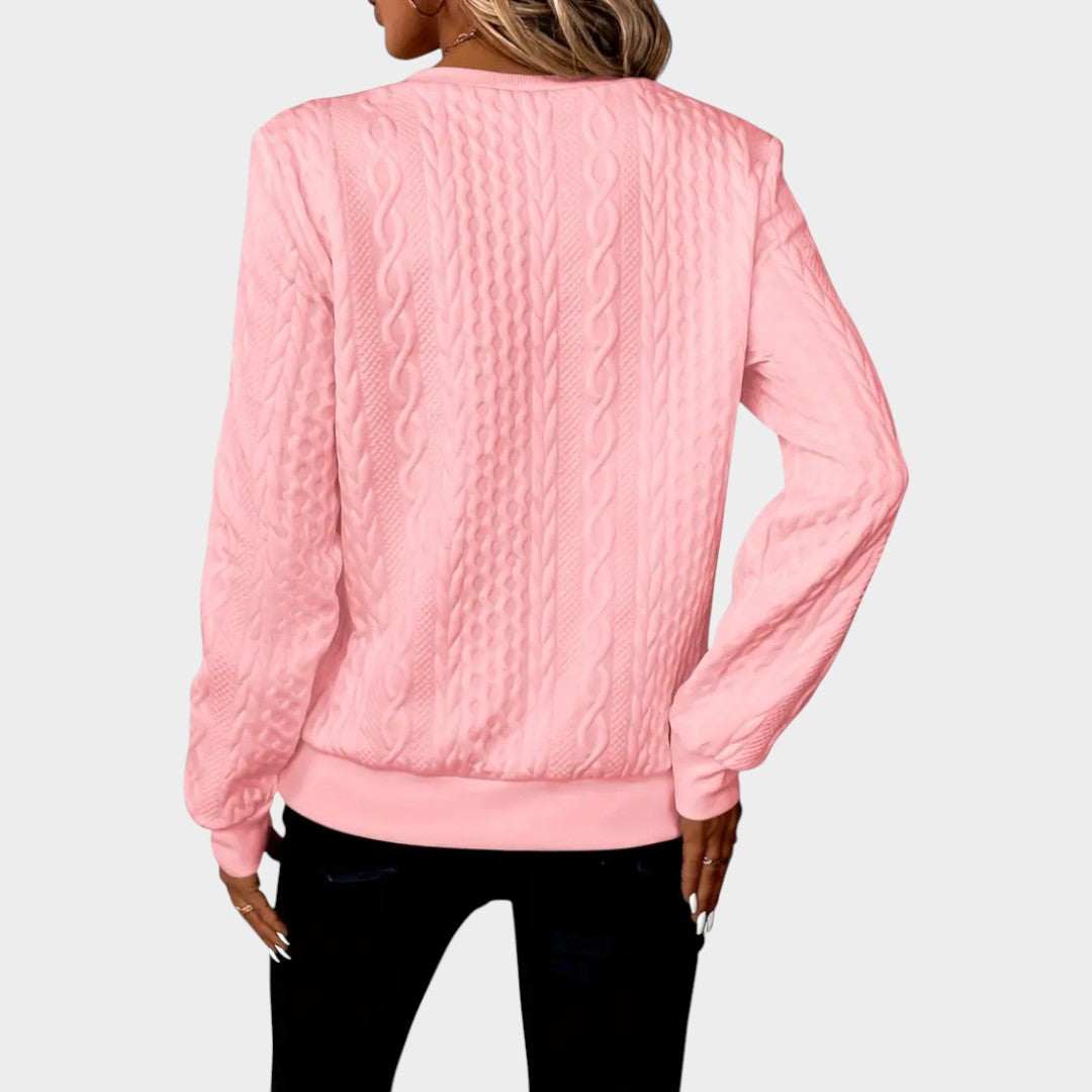Zoey™ | Maglione a Coste Morbido con Cerniera