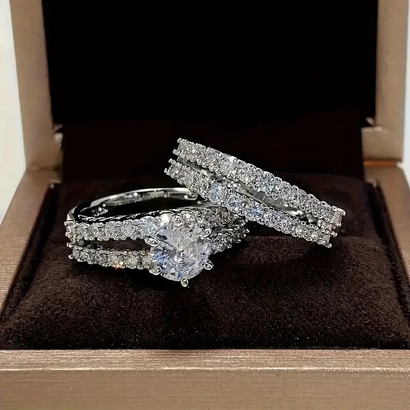 Conjunto de anillos Eternal Radiance | Oro