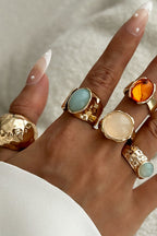 Set di Anelli Aperti con Strass