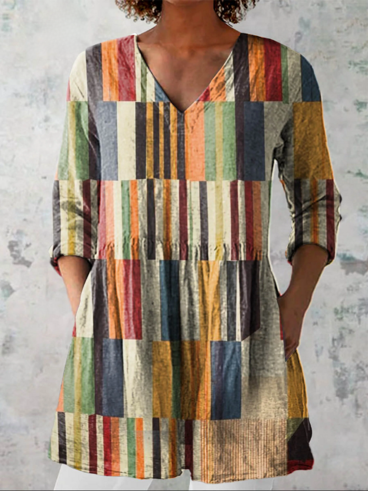 Chloe | Blusa lunga con scollo a V