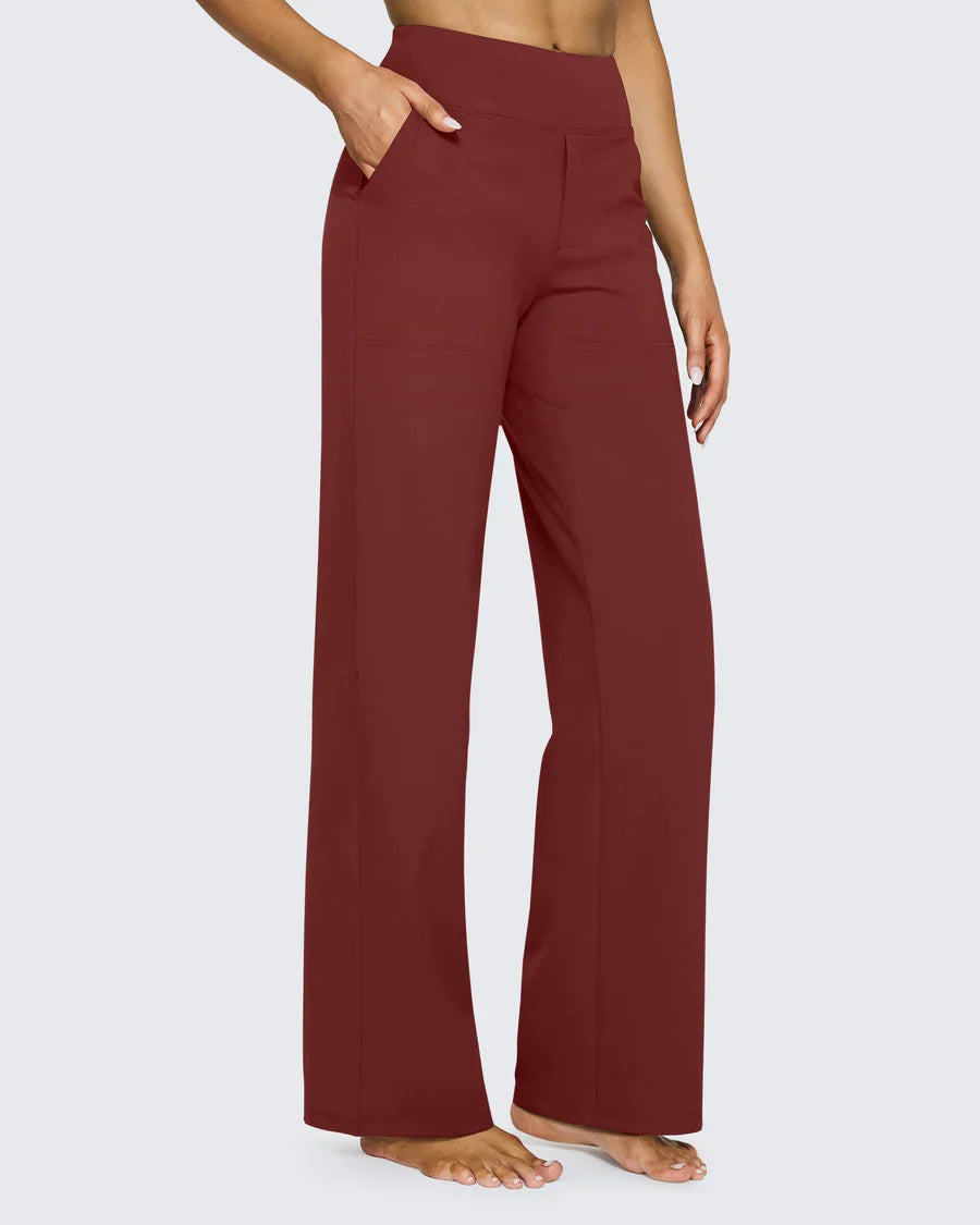 Carla™ | Pantaloni Eleganti a Vita Alta e Gamba Larga