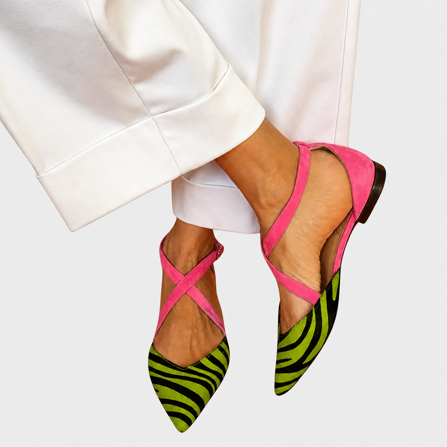 Virtues™ | Ballerina Zebrata con Fasce Incrociate