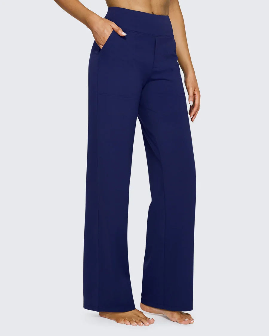 Carla™ | Pantaloni Eleganti a Vita Alta e Gamba Larga
