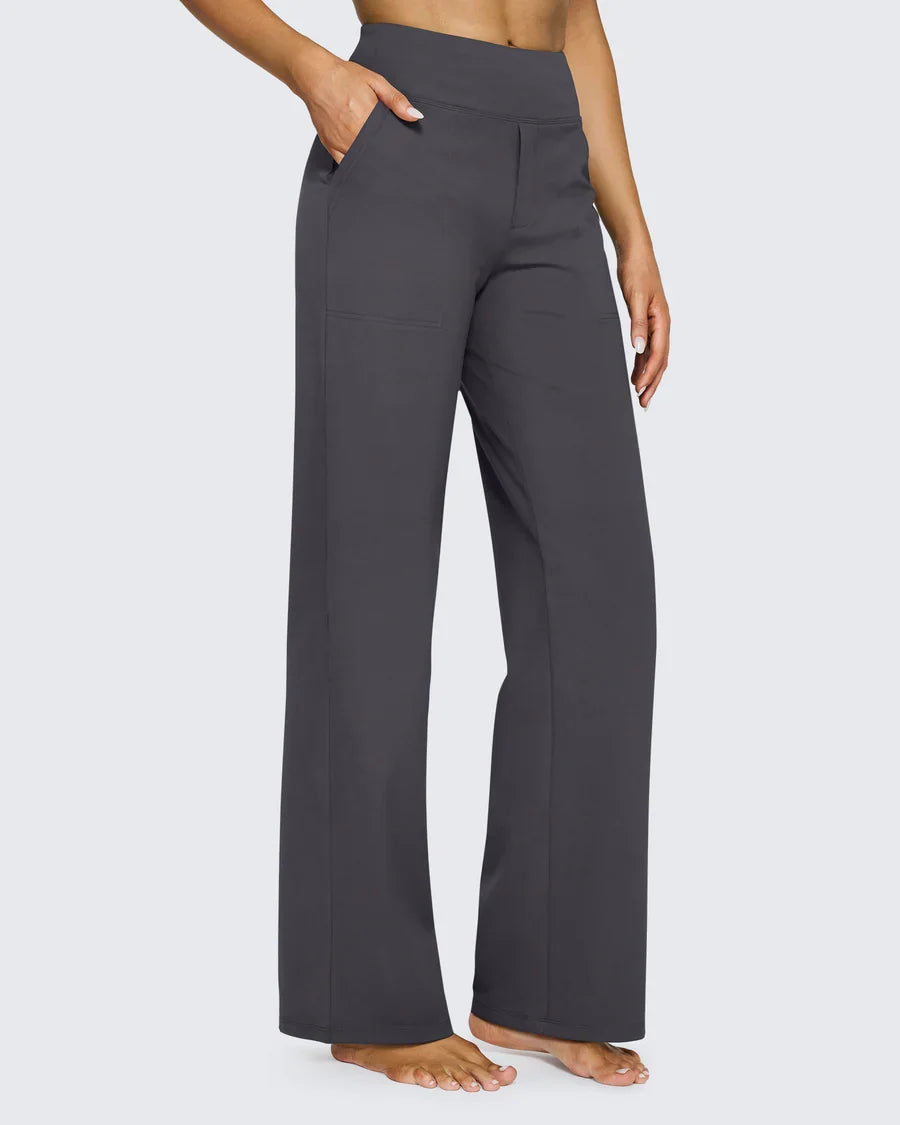 Carla™ | Pantaloni Eleganti a Vita Alta e Gamba Larga