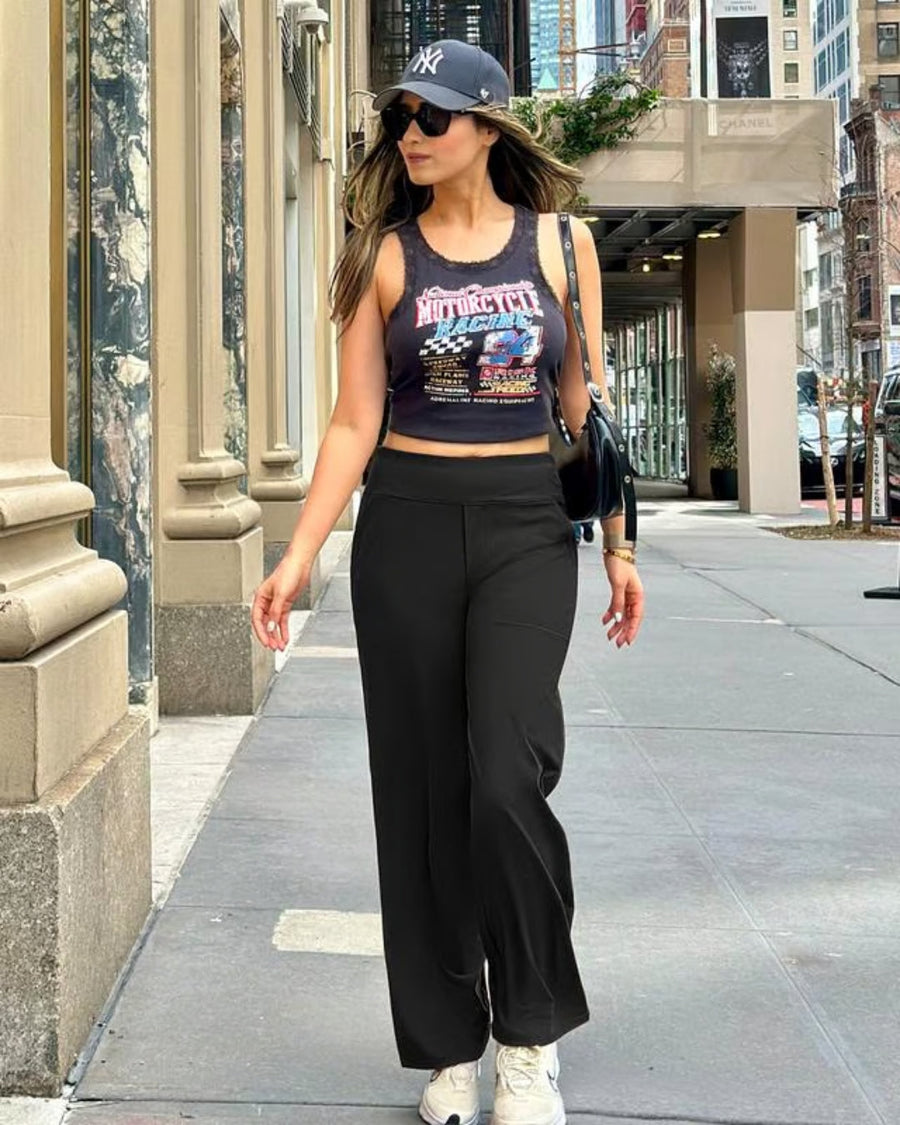 Carla™ | Pantaloni Eleganti a Vita Alta e Gamba Larga
