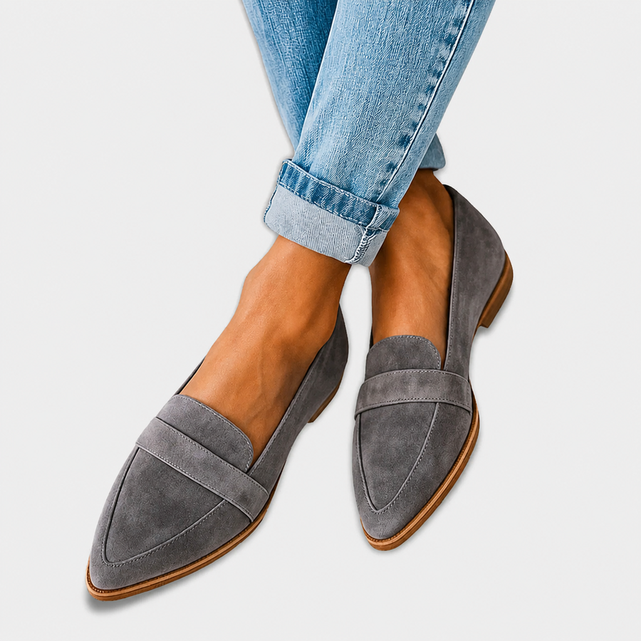 Nazaria™ | Mocassino in Suede con Punta Affusolata