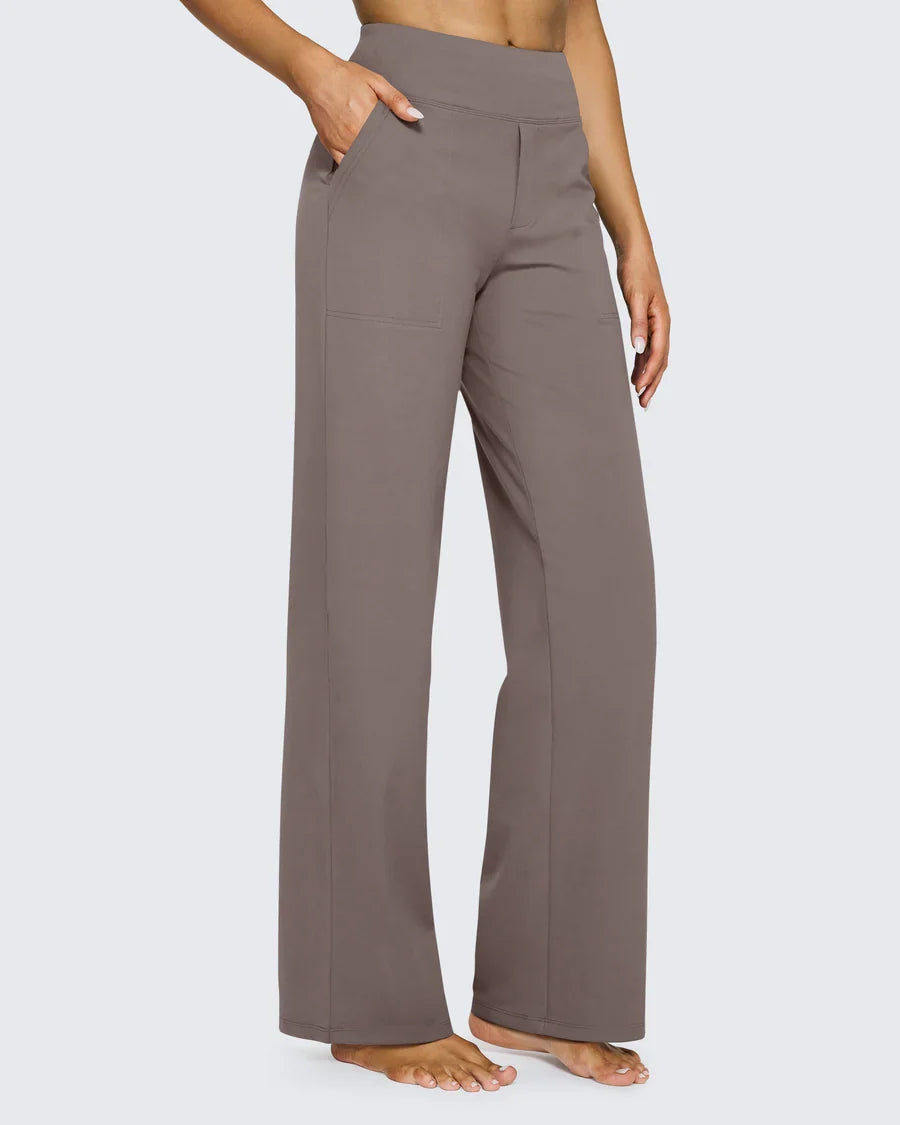 Carla™ | Pantaloni Eleganti a Vita Alta e Gamba Larga