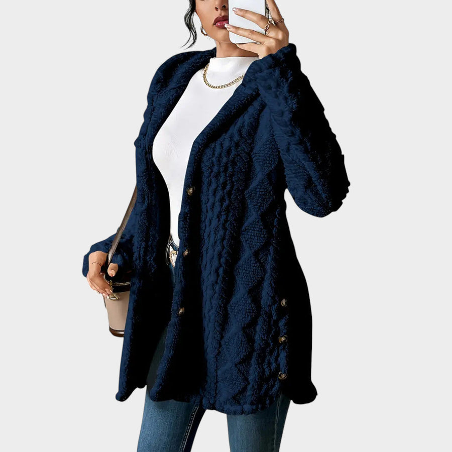 C&G™ | Cardigan Imbottito con Cappuccio