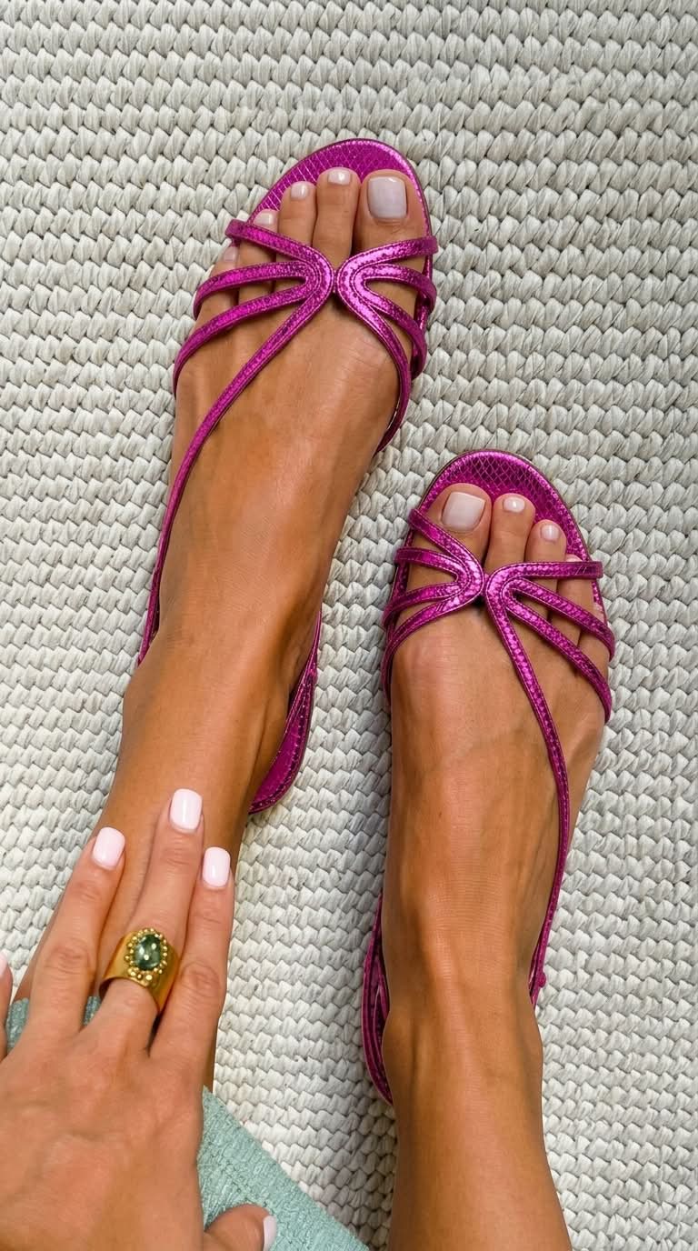 Sandra - Sandali Dorati di Eleganza Estiva