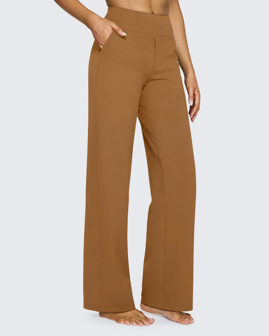 Carla™ | Pantaloni Eleganti a Vita Alta e Gamba Larga
