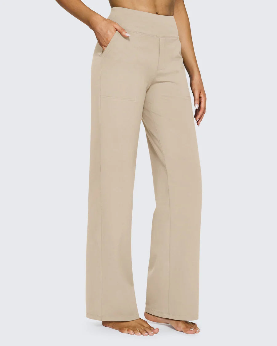 Carla™ | Pantaloni Eleganti a Vita Alta e Gamba Larga