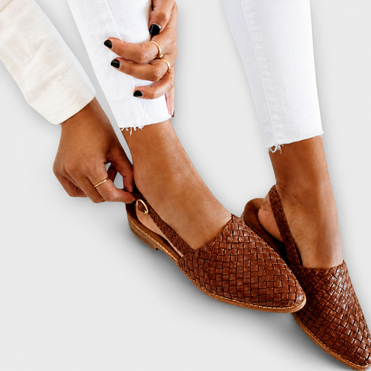 Rufina™ | Mocassino in tessuto intrecciato