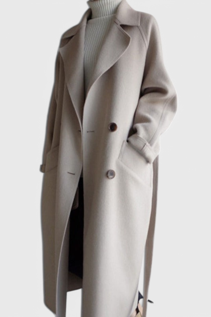 Clara™  | Cappotto Lungo in Misto Lana