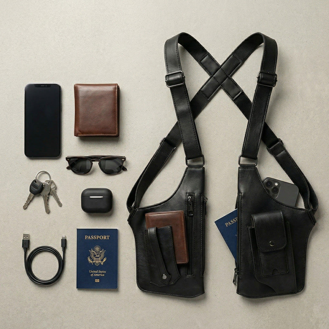 Heritage - Bolso bandolera clásico para hombre