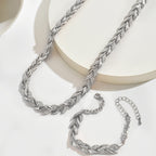 Claudine™ | Collana e bracciale a spina di pesce fatti a mano