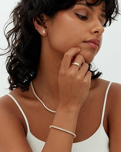 Pulsera tipo tenis | Oro