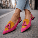Lorena Sandali con cinturini e nappine