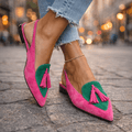 Lorena Sandali con cinturini e nappine