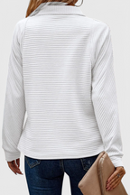Helene | Maglione con Scollo a V, Zip e Maniche Lunghe