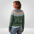 Abigail | Maglione vintage a trecce con isola