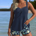 Julia | Tankini a righe con slip due pezzi