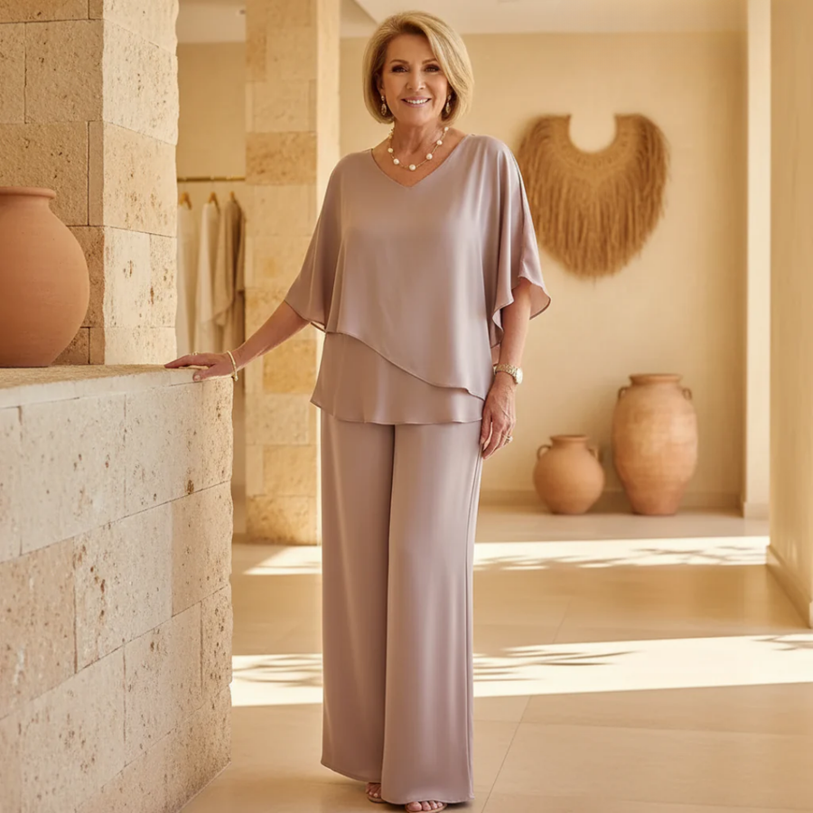 Martha | Completo due pezzi con pantaloni a gamba larga