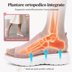 Patrizia - Sandali con Plateau in Rete Traspirante da Donna