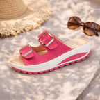 Camilla™ | Sandali con Zeppa Comodi con Fibbie Dorate