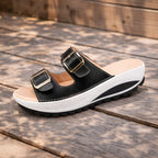 Camilla™ | Sandali con Zeppa Comodi con Fibbie Dorate