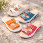 Camilla™ | Sandali con Zeppa Comodi con Fibbie Dorate