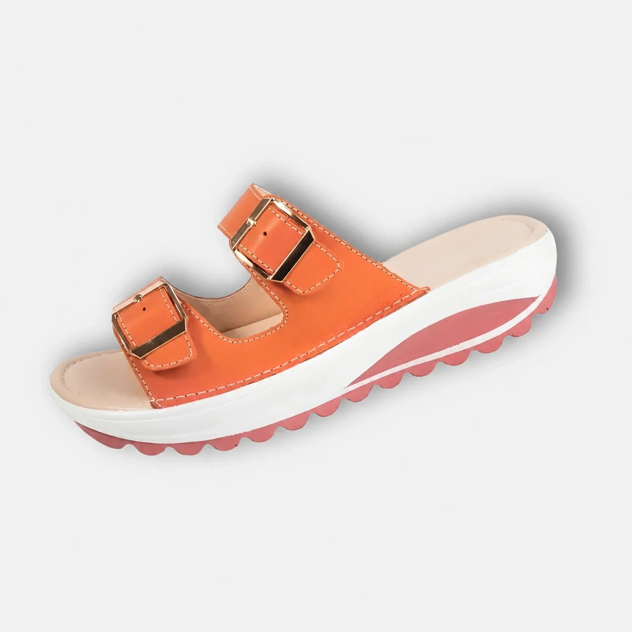 Camilla™ | Sandali con Zeppa Comodi con Fibbie Dorate