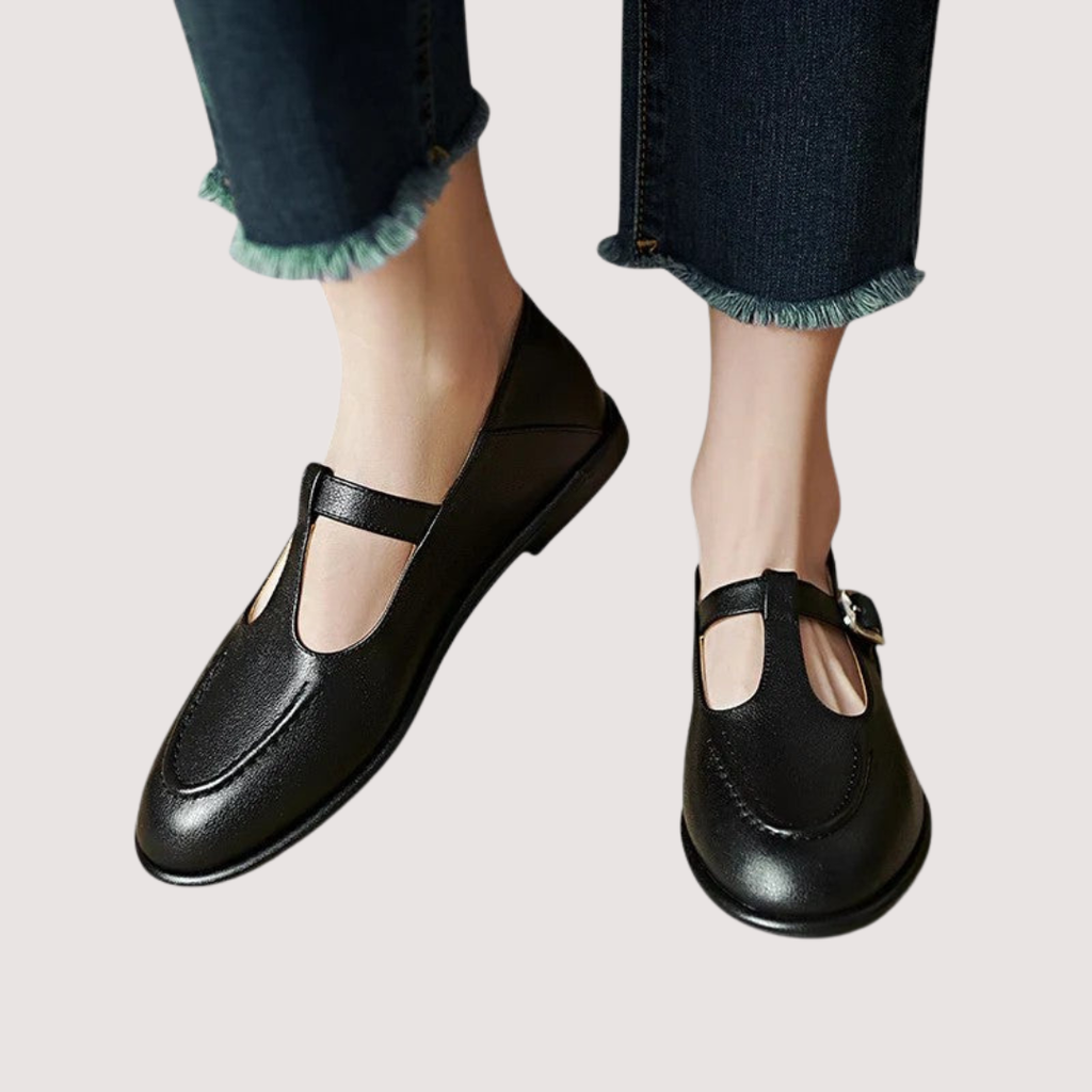 Camila | Scarpe ortopediche con tacco basso modello Mary Jane