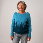 Donna | Maglione vintage in maglia stile Fair Isle