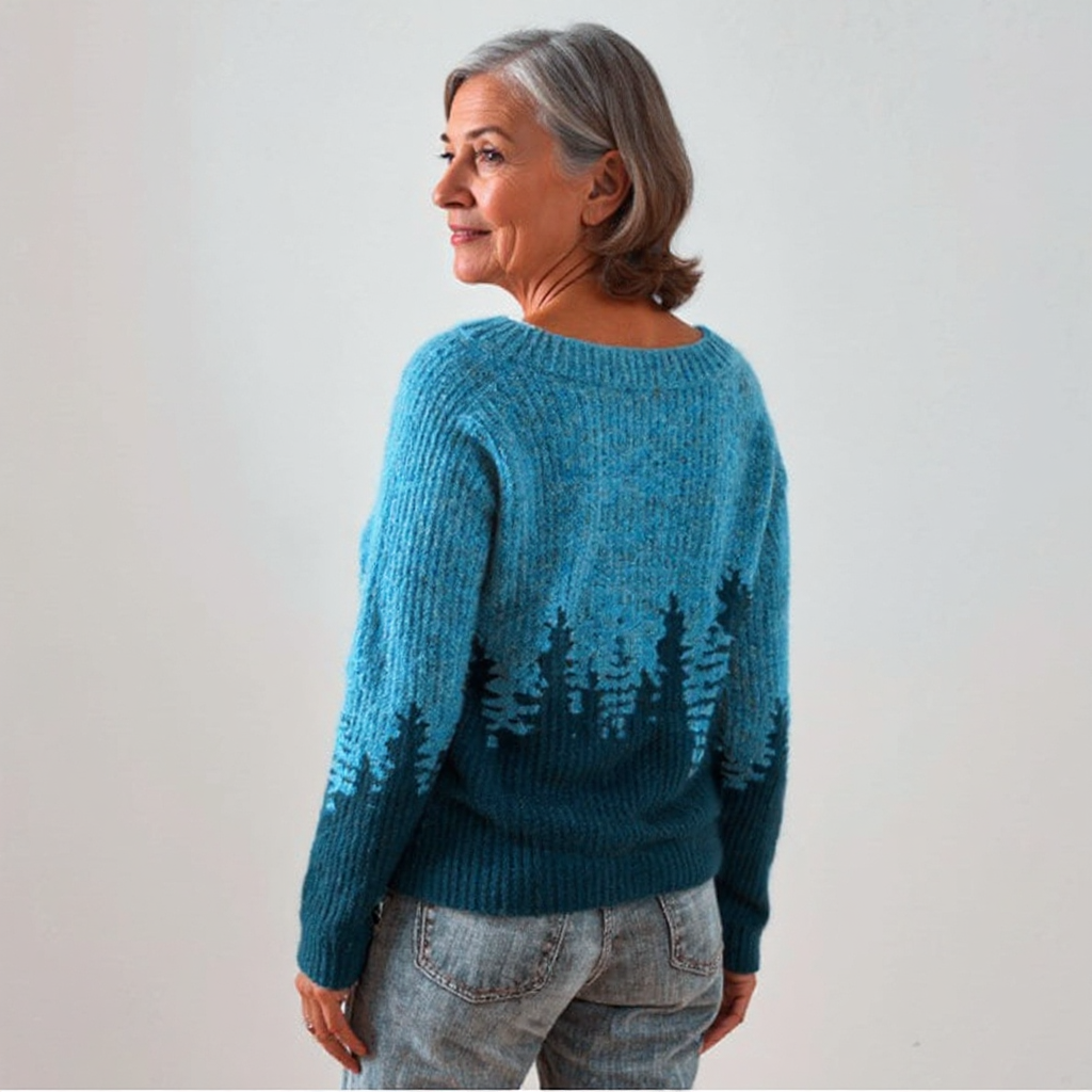Donna | Maglione vintage in maglia stile Fair Isle