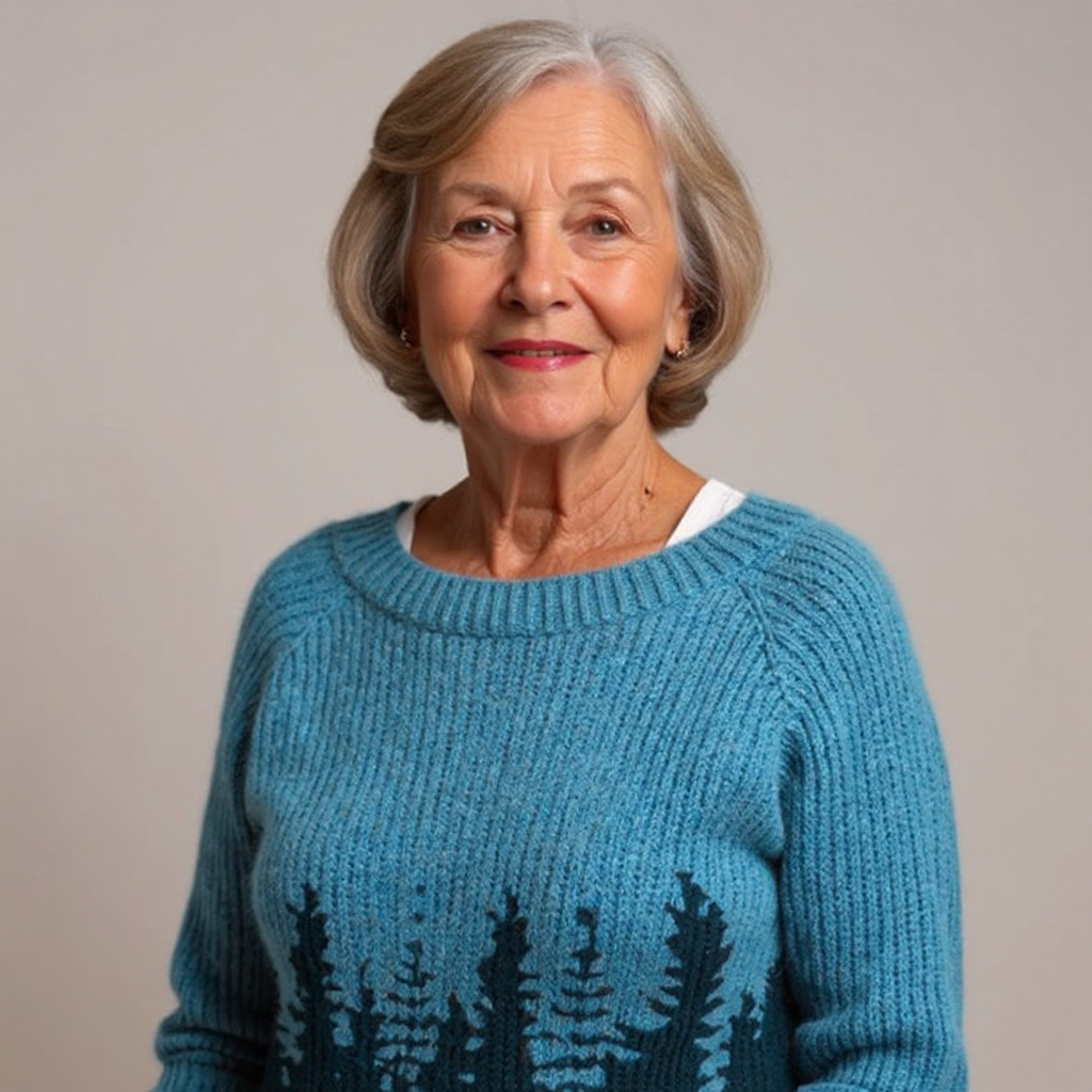 Donna | Maglione vintage in maglia stile Fair Isle