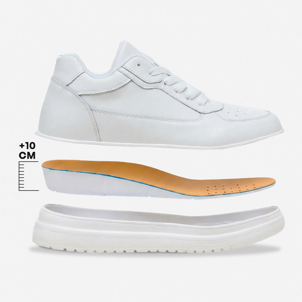 SCARPE ELEVATE BIANCHE CON STILE